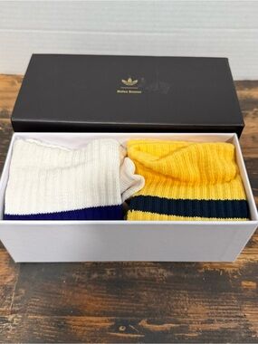 Adidas x Wales Bonner Kareem Abdul Jabar 2 Pack Socks JW1351 SZ M 7-8.5 $80